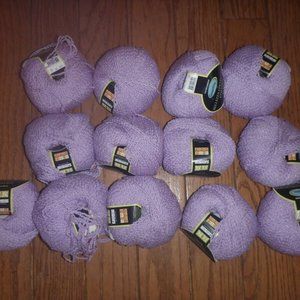 13 Balls Sensations Bellezza Collection Stellina Wool Blend Yarn Color Purple